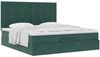 vidaXL Ottoman-Bett mit Matratzen Dunkelgrün 180x200 cm Samt 3313490 Bild 5