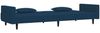 vidaXL Schlafsofa 2-Sitzer mit 2 Kissen Blau Samt 375815 Bild 5