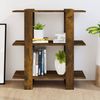 vidaXL Bücherregal/Raumteiler Räuchereiche 80x30x87 cm 813578 Bild 3