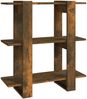 vidaXL Bücherregal/Raumteiler Räuchereiche 80x30x87 cm 813578 Bild 4