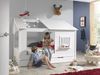 Baumhaus Bett Katerina 214x105x159 Spielbett MDF+Massivholz Weiß Bild 4