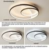 Euroton LED Deckenleuchte LED Deckenleuchte Fernbedienung Lichtfarbe einstellbar dimmbar Lampe, LED fest integriert, Deckenleuchte mit Fernbedienung Helligkeit: Dunkel-Hell, 10%-100% dimmbar. Lichtfarbe: kaltweiß-neutalweiß -warmweiß, 7000k-3000k stufe... Bild 4