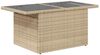 vidaXL 8-tlg. Garten-Sofagarnitur mit Kissen Beige Poly Rattan 3326119 Bild 5