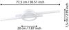 Eglo 900952 LED Deckenleuchte AMANDOLO Alu, Stahl, Kunststoff weiss 23,5W 2700-6500K L:77. 5cm B:20cm H:7. 5cm dimmbar inkl. Fernbedienung Bild 5