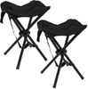 Koopman Campinghocker Klapphocker Anglerhocker Niedrig 40 cm Schwarz 2 er Set (2 St), Klapphocker, 2er Set, Angeln Garten, Tragetasche Bild 5