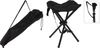 Koopman Campinghocker Klapphocker Anglerhocker Niedrig 40 cm Schwarz 2 er Set (2 St), Klapphocker, 2er Set, Angeln Garten, Tragetasche Bild 3