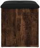 Sitzbank mit Stauraum,Holzwerkstoff, Räuchereichen Optik, 42 x 42 x 45 cm Bild 5