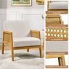 Yaheetech Loungesessel, Armlehnensessel mit Polsterung bequemer Polstersessel, Beige, 78 x 67,5 x 76,5 cm Bild 5