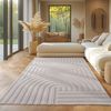 SIMPEX24 Designteppich Unicolor - Einfarbig, Rechteckig, Höhe: 12 mm, Kurzflor Boho Teppich Weich Anti-Rutsch Rückseite Waschbar Bild 5
