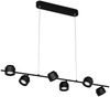 Paulmann 79773 LED Pendelleuchte Puric Pane 6-flammig schwarz 3-Step Dim Bild 4