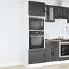 vidaXL Herdumbauschränke 2 Stk. Lucca Schwarz Holzwerkstoff 3315042 Bild 3