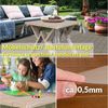 ANRO Tischdecke KLARA abwaschbar Tischfolie transparent Gartentischdecke 0,5mm (Einzelstück 1-tlg), wasserabweisend Durchsichtig Transparent 100x140cm Bild 3