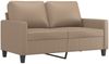 vidaXL 3-tlg. Sofagarnitur mit Kissen Cappuccino-Braun Kunstleder 3201402 Bild 4