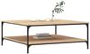 vidaXL Couchtisch Sonoma-Eiche 100x100x40 cm Holzwerkstoff 832844 Bild 3