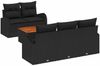 vidaXL Gartensofa-set mit Speicher 6 pcs Schwarz Poly-Rattan 3356189 Bild 2