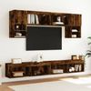vidaXL 6-tlg. Wohnwand mit LED-Beleuchtung Räuchereiche Holzwerkstoff 3216708 Bild 4