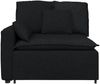 vidaXL Modulares Sofa Endmodul mit Armlehne Kissen Schwarz 100 cm 4104389 Bild 3