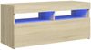 vidaXL TV-Schrank mit LED-Leuchten Sonoma-Eiche 90 x 35 x 40 cm, Mit Beleuchtung [804385] Bild 2