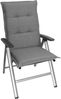 Gardissimo PREMIUM Hochlehner Gartenstuhl Auflagen 120x50x8cm grau Bild 3