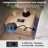 COMHOMA Bettgestell Bettrahmen Metallbett Gästebett aus Metall mit LED & Steckdosen (stabile Konstruktion), 90/120/135/140/150/160/180x200, App & Fernbedienung Bild 4