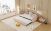 Pinkes Samt-Tagesbett mit Blumenform & Schublade, Twin Size 90x200 cm Bild 3