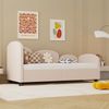 Pinkes Samt-Tagesbett mit Blumenform & Schublade, Twin Size 90x200 cm Bild 4