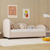 Pinkes Samt-Tagesbett mit Blumenform & Schublade, Twin Size 90x200 cm Bild 4