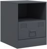 vidaXL Nachttisch Anthrazit 34,5x39x44 cm Stahl 841755 Bild 2