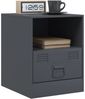 vidaXL Nachttisch Anthrazit 34,5x39x44 cm Stahl 841755 Bild 4