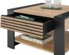 Couchtisch >Feli< Schublade, Artisan Eiche Dekor, schwarz - 70x42x70 (BxHxT) Bild 5