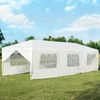 Gartenpavillon 3x9m Partyzelt Gartenzelt UV-Schutz Zelt weiß Bild 3