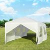 Gartenpavillon 3x9m Partyzelt Gartenzelt UV-Schutz Zelt weiß Bild 5