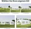 Gartenpavillon 3x9m Partyzelt Gartenzelt UV-Schutz Zelt weiß Bild 4