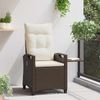 vidaXL Verstellbarer Gartenstuhl Braun und Creme 56 x 60 x 112 cm 42026841 Bild 4