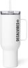 DECALVIBES Reisebecher mit Griff Classic - Weiß , 1183 ml Bild 2