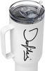 DECALVIBES Reisebecher mit Griff Classic - Weiß , 1183 ml Bild 4