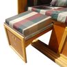 BRAST Strandkorb Deluxe 2-Sitzer XXL für 2 Personen 120cm breit mehrere Designs incl. Abdeckhaube Farbe Karo Rot/Grün/Beige Bild 4