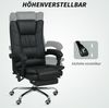 Bürostuhl 64 x 70 x 110-118 cm aus Polyester mit Massagefunktion und Fußstütze, Schwarz, 1 Stück Bild 5