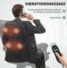 Bürostuhl 64 x 70 x 110-118 cm aus Polyester mit Massagefunktion und Fußstütze, Schwarz, 1 Stück Bild 3