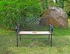 Gartenbank RANIA mit Mosaik - 115cm Breit, Eisen, Braun | Terrassenbank Wetterfest Sitzbank Outdoor Bank Bild 5