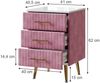 Nachttisch Velia Rosa 2er Set Vicco Bild 3