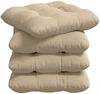 vidaXL Sitzkissen 4 pcs Creme 40 x 40 cm Mikrofaserstoff 42015093 Bild 2