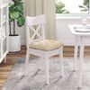 vidaXL Sitzkissen 4 pcs Creme 40 x 40 cm Mikrofaserstoff 42015093 Bild 4
