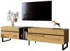 REDOM TV-Schrank Flexibler TV-Schrank mit intelligentem Klappfach-System,180x38x45 cm (Packung, 1-St, Robuste Ausführung für eine individuelle und aufgeräumte Wohnwand) mit offenen Fächern, Doppeltüren & höhenverstellbaren Füßen Bild 4