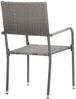 vidaXL Garten-Essstühle 2 Stk. Stapelbar Grau Polyrattan 318719 Bild 5