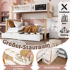 Kinderbett 90×200/140×200 cm aus Massivholz mit integrierter Tafel, weiß Bild 5
