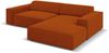 Micadoni Ecksofa Jodie 3-Sitzer Rechts Strukturierter Stoff Terrakotta Bild 3