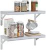vidaXL Wandregale 2 Stk. 50x23,5 cm Silbern Edelstahl 30286 Bild 4