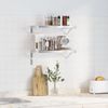 vidaXL Wandregale 2 Stk. 50x23,5 cm Silbern Edelstahl 30286 Bild 3