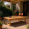 Spetebo Gartentisch Akazienholz Loungetisch geölt 106 x 66 x 30 cm (Packung, 1-St, Beistelltisch), für Außen und Innen Bild 4